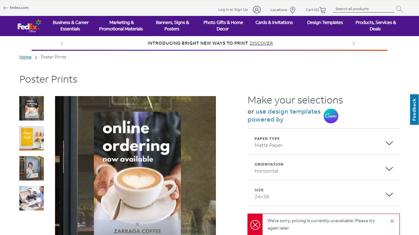 Design & Print Custom Posters Online | FedEx Office